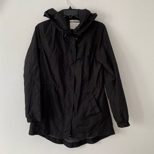 Black rain coat